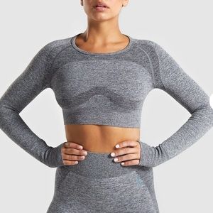 Flex long sleeve crop top
